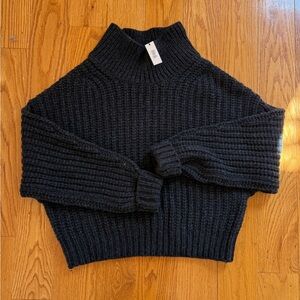 Cozy Charcoal Turtleneck Sweater